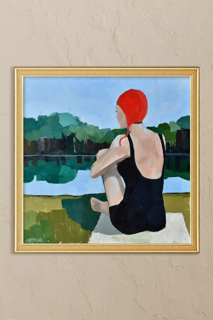 gerahmtes wandbild „reflexionen
