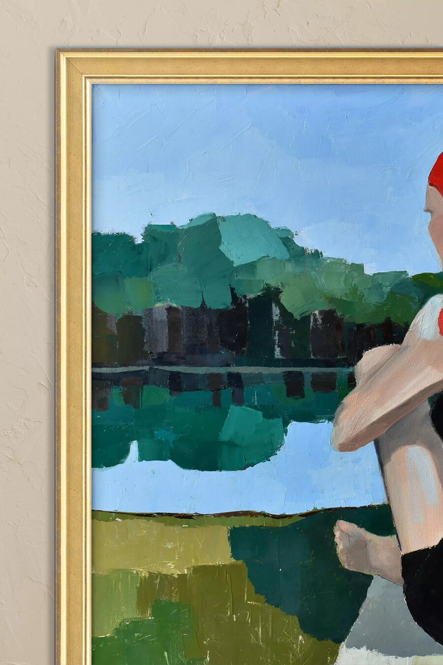 gerahmtes wandbild „reflexionen