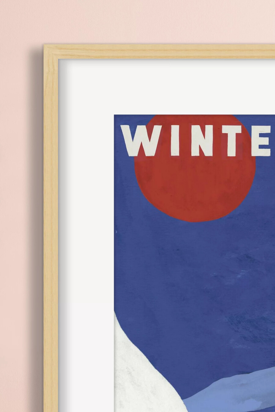 winterzauber – gerahmtes wandbild
