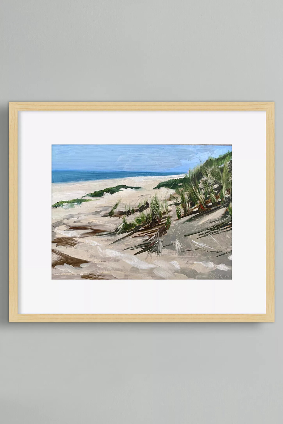 gerahmte wandkunst mit strandmotiven aus den niederlanden