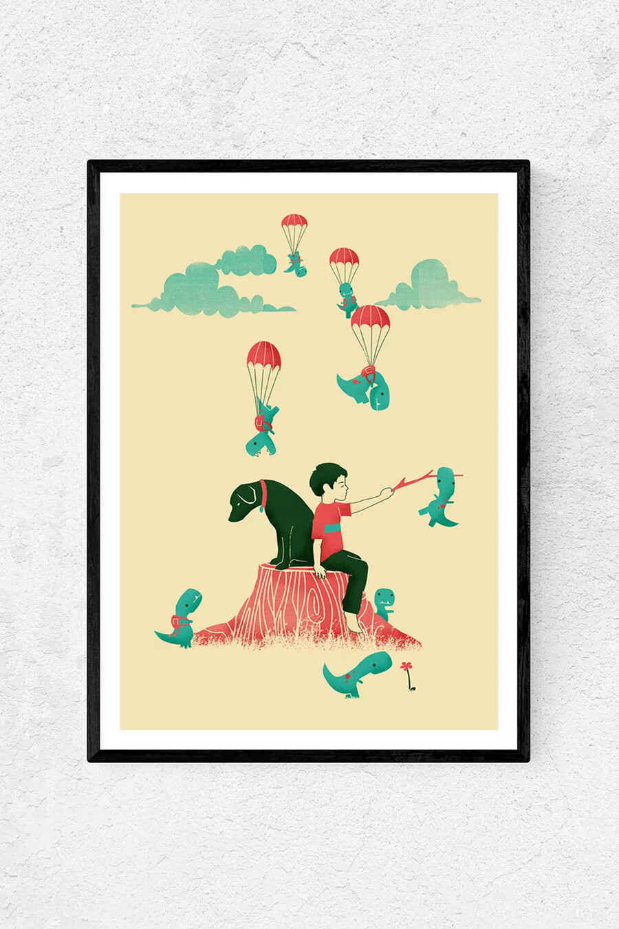 wandbild „mini-t-rex