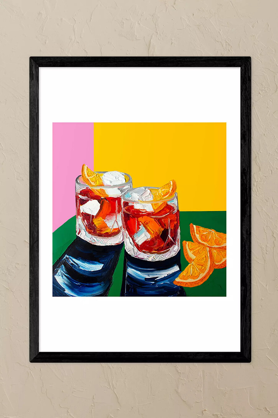 east end prints negronis schwarz gerahmter kunstdruck