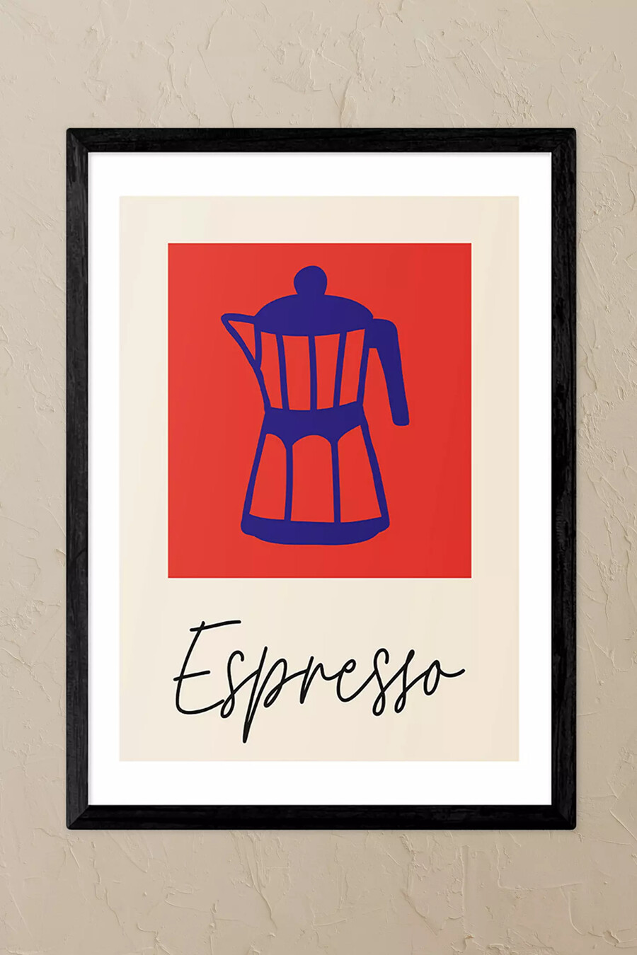 east end prints espresso schwarz gerahmter kunstdruck