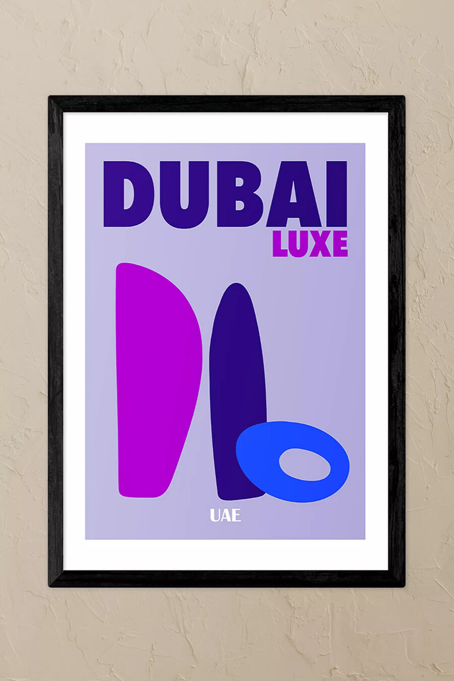 east end prints dubai luxe uae schwarz gerahmter kunstdruck