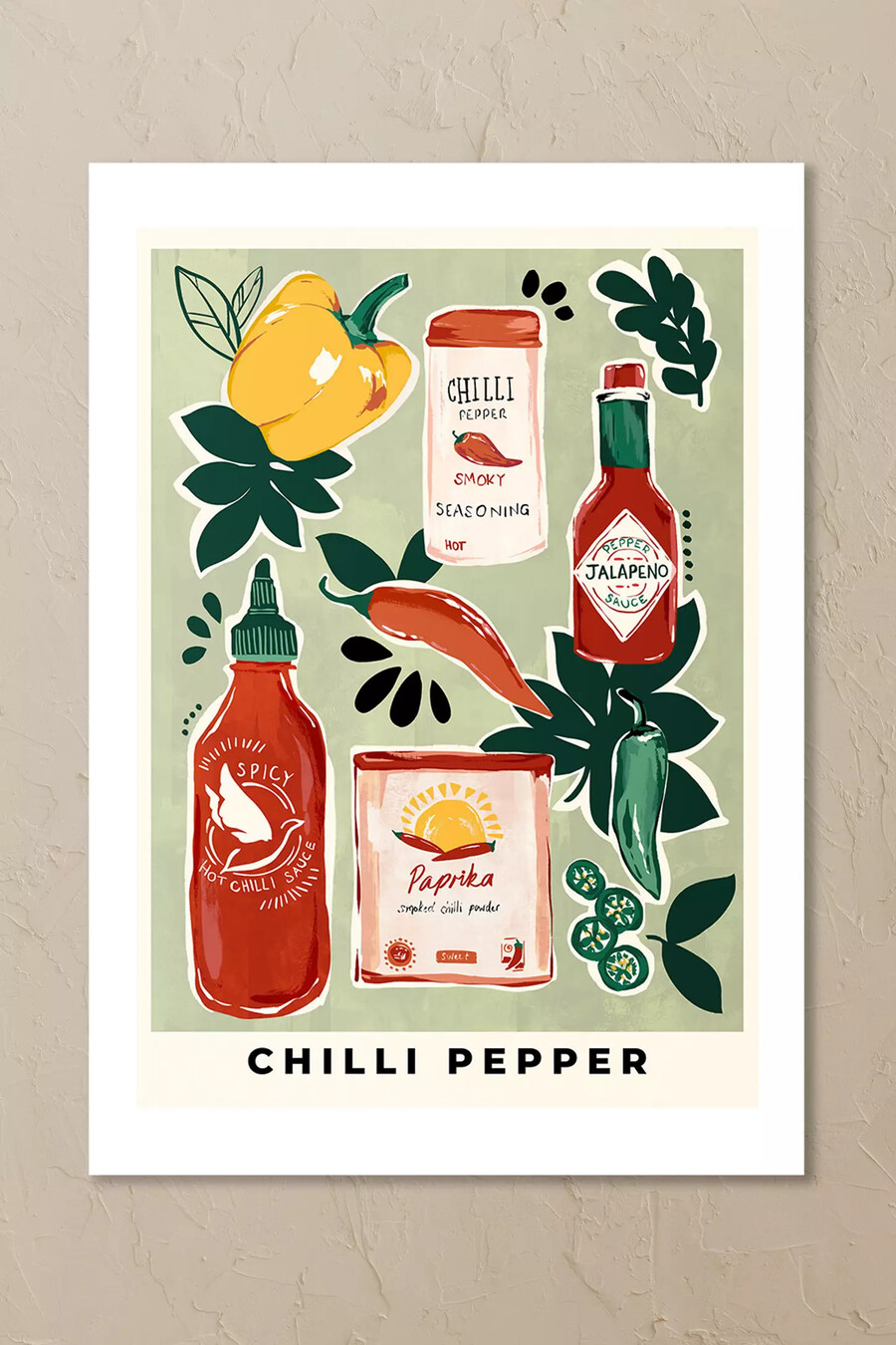 east end prints chili-paprika-wandbild