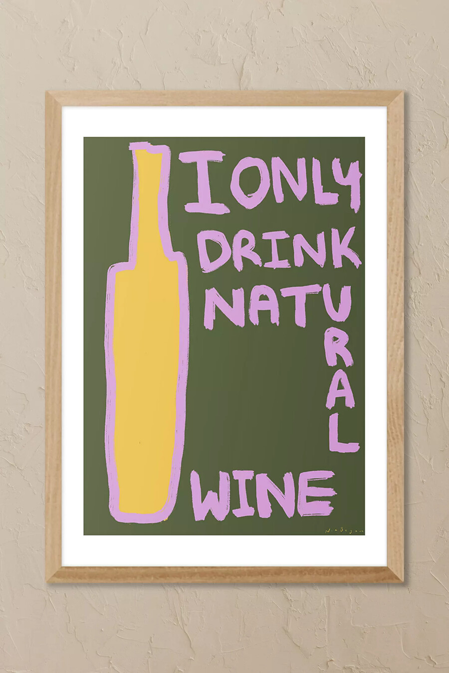east end prints naturwein – gerahmtes wandbild
