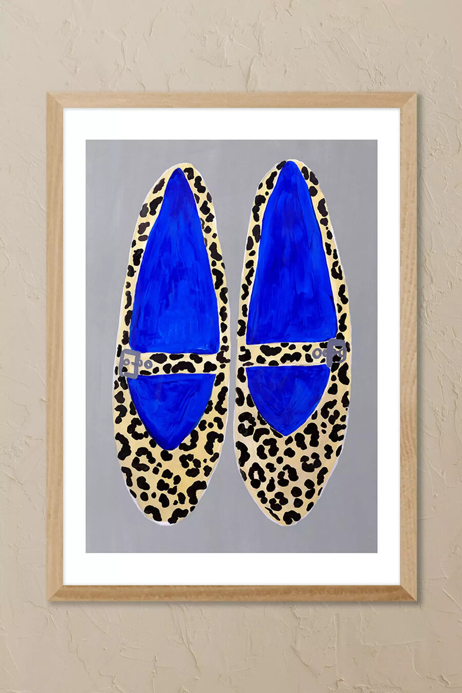 east end prints leopard shoes framed wall art