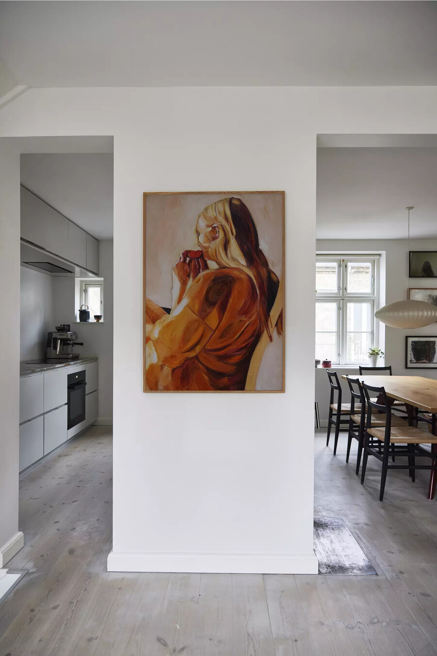 paper collective wandbild „blutorange