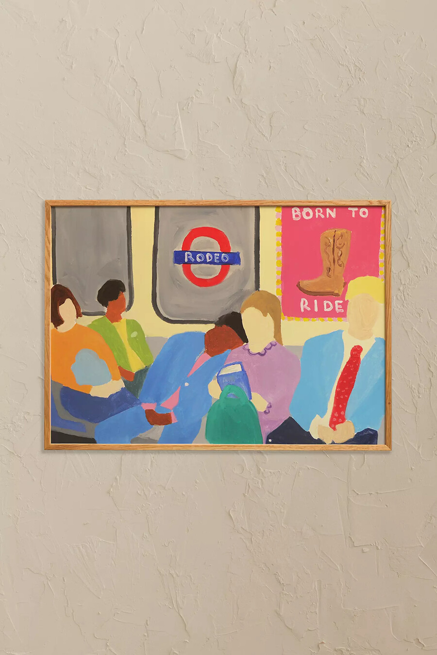 paper collective born to ride wandkunstdruck