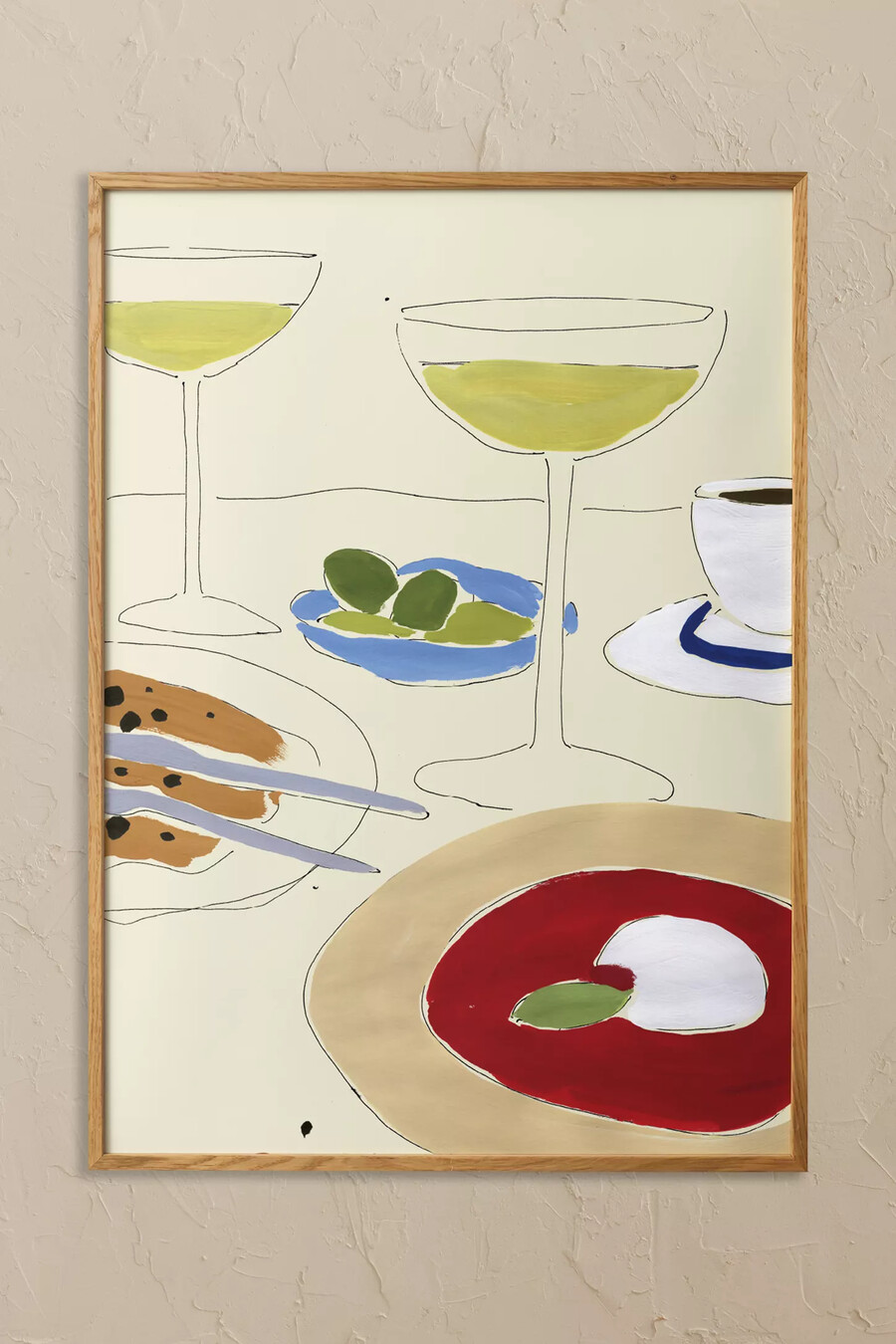 martini break von sia marche – gerahmtes wandbild