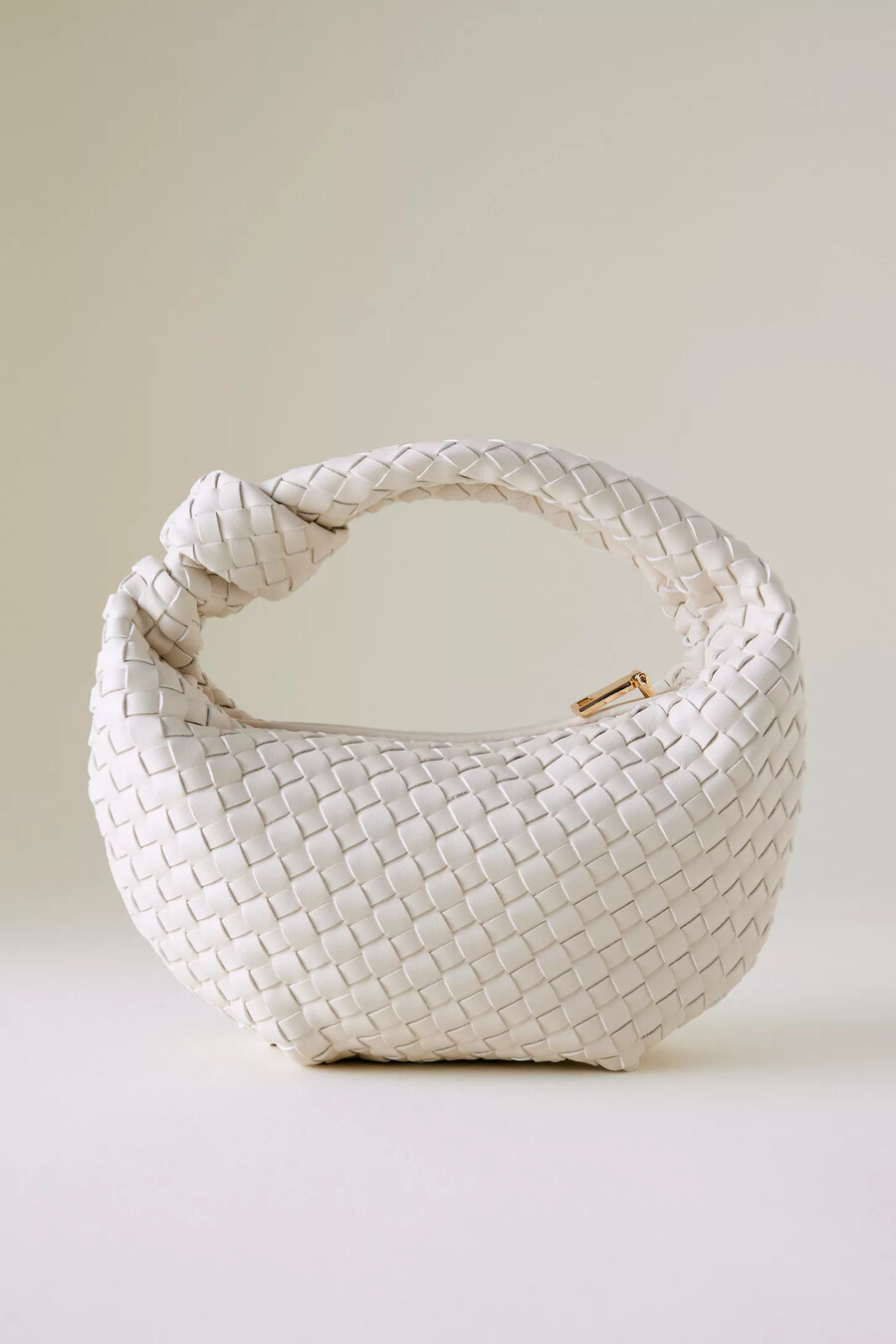 melie bianco larissa schultertasche aus gewebtem kunstleder