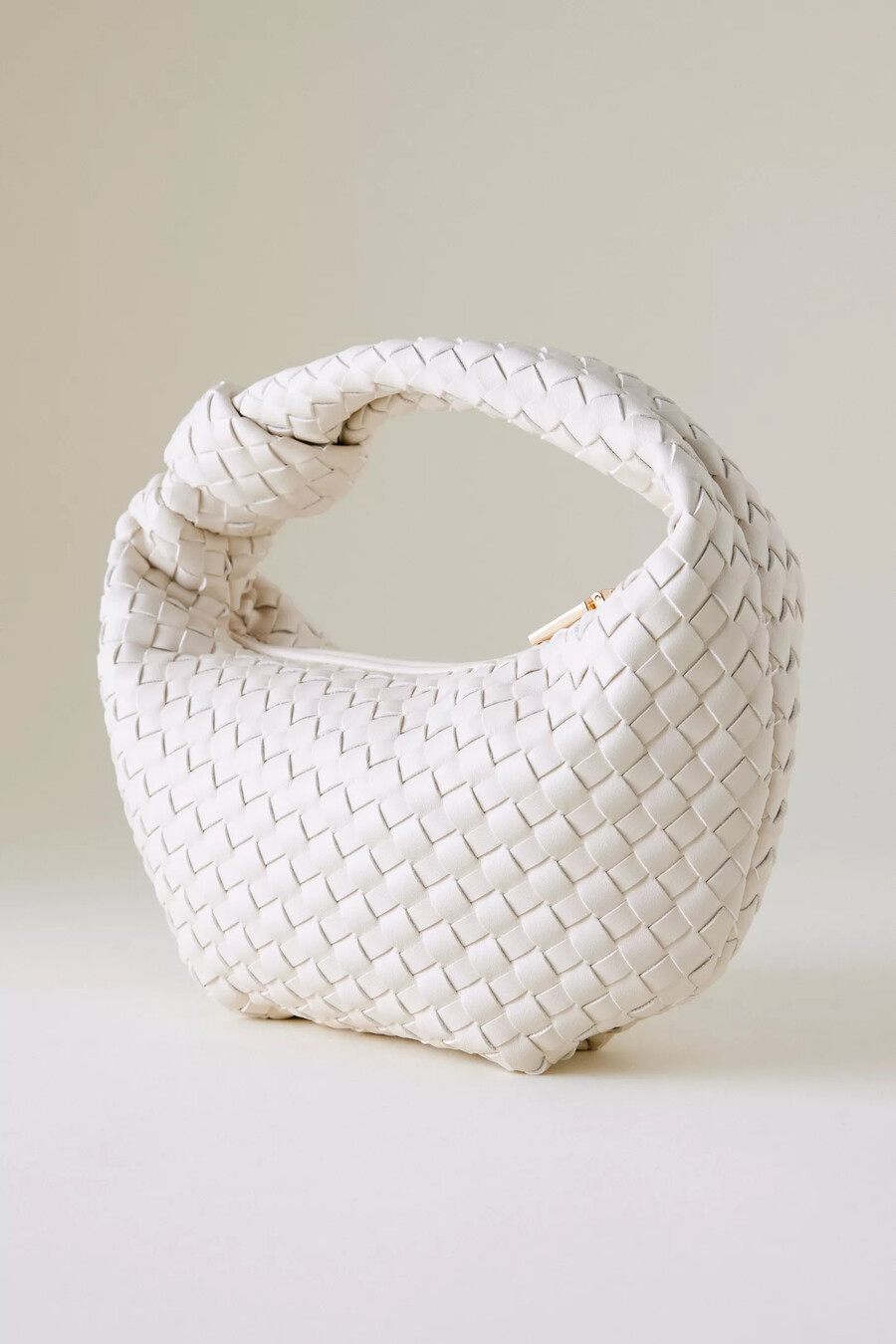 melie bianco larissa schultertasche aus gewebtem kunstleder