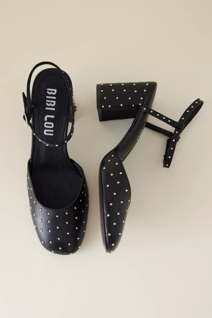 bibi lou emily studded heels