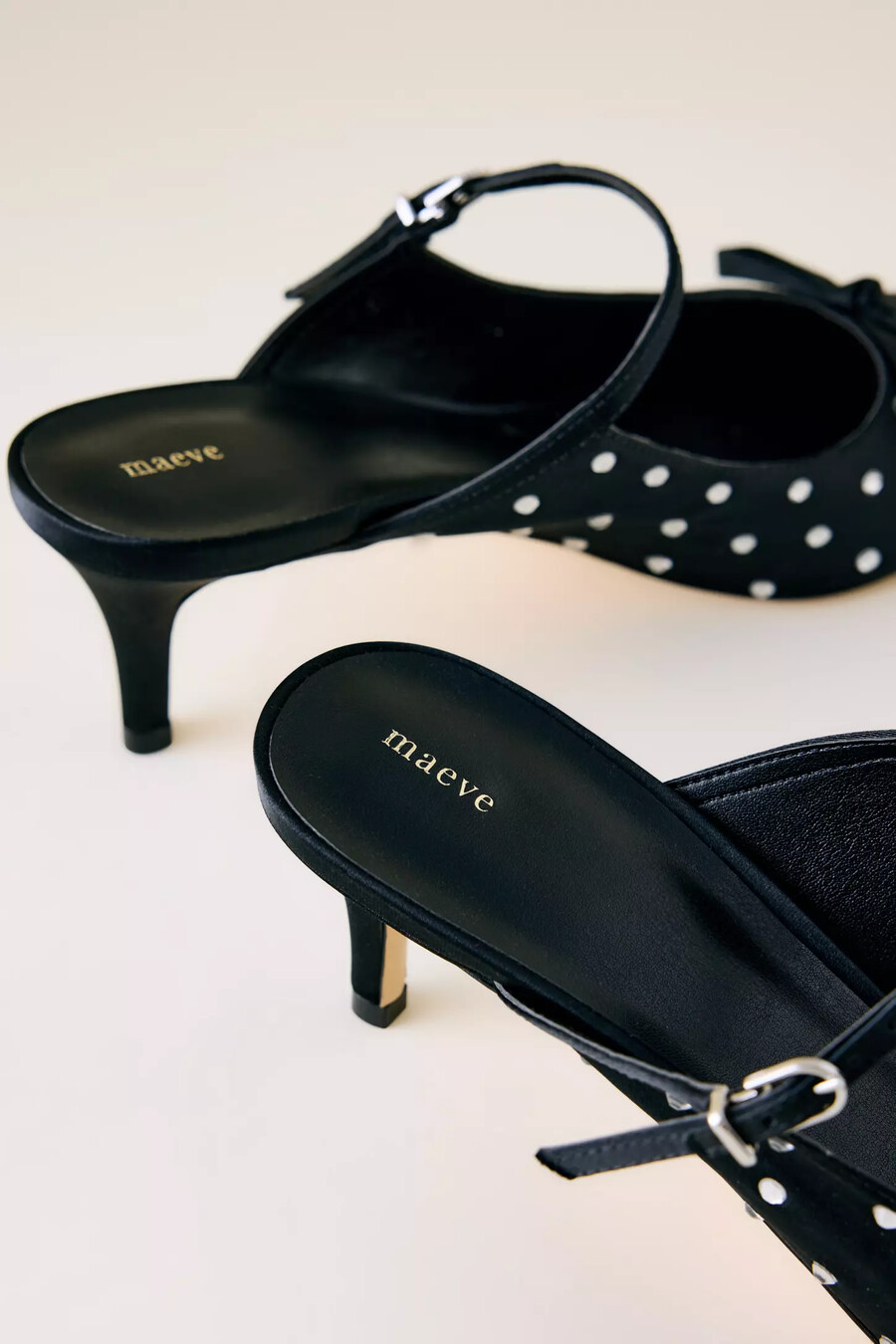 maeve bow kitten-heel mules