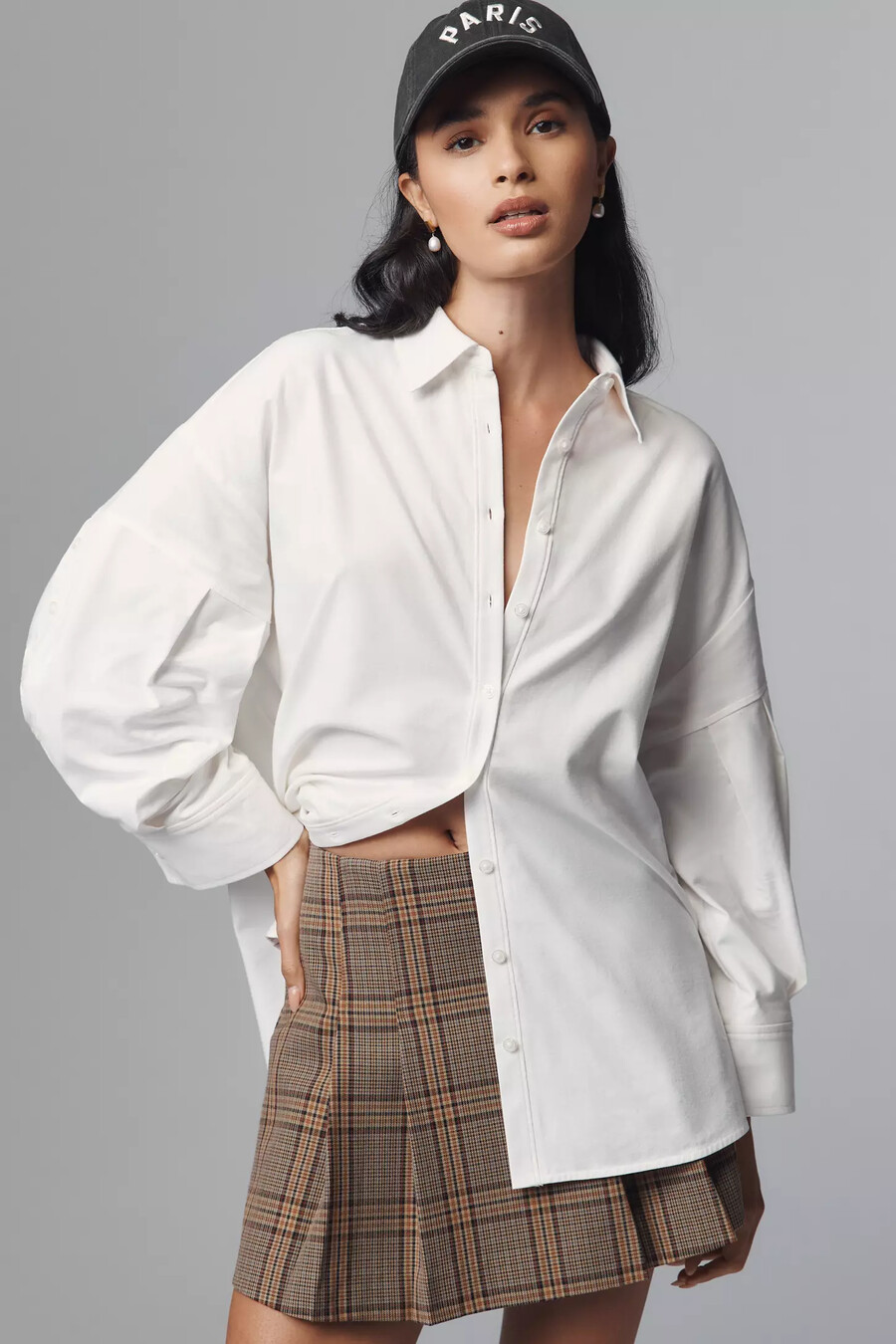 maeve oversized buttondown shirt