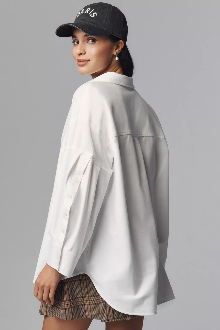 maeve oversized buttondown shirt