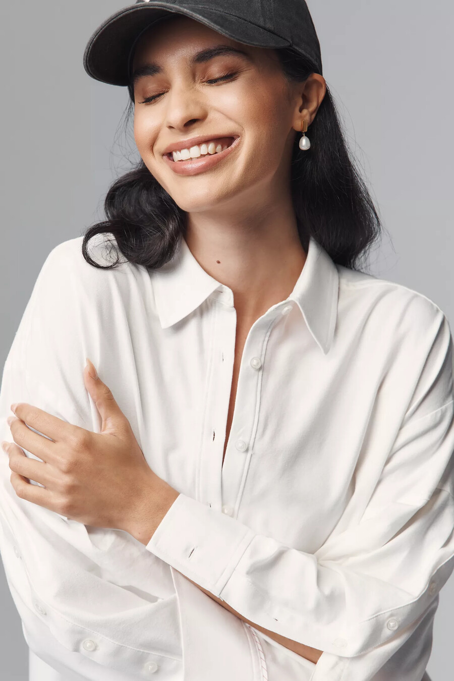 maeve oversized buttondown shirt