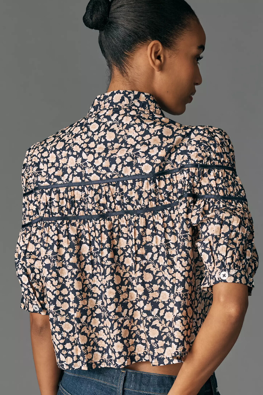 die leandra bluse mit geraffter passe von maeve