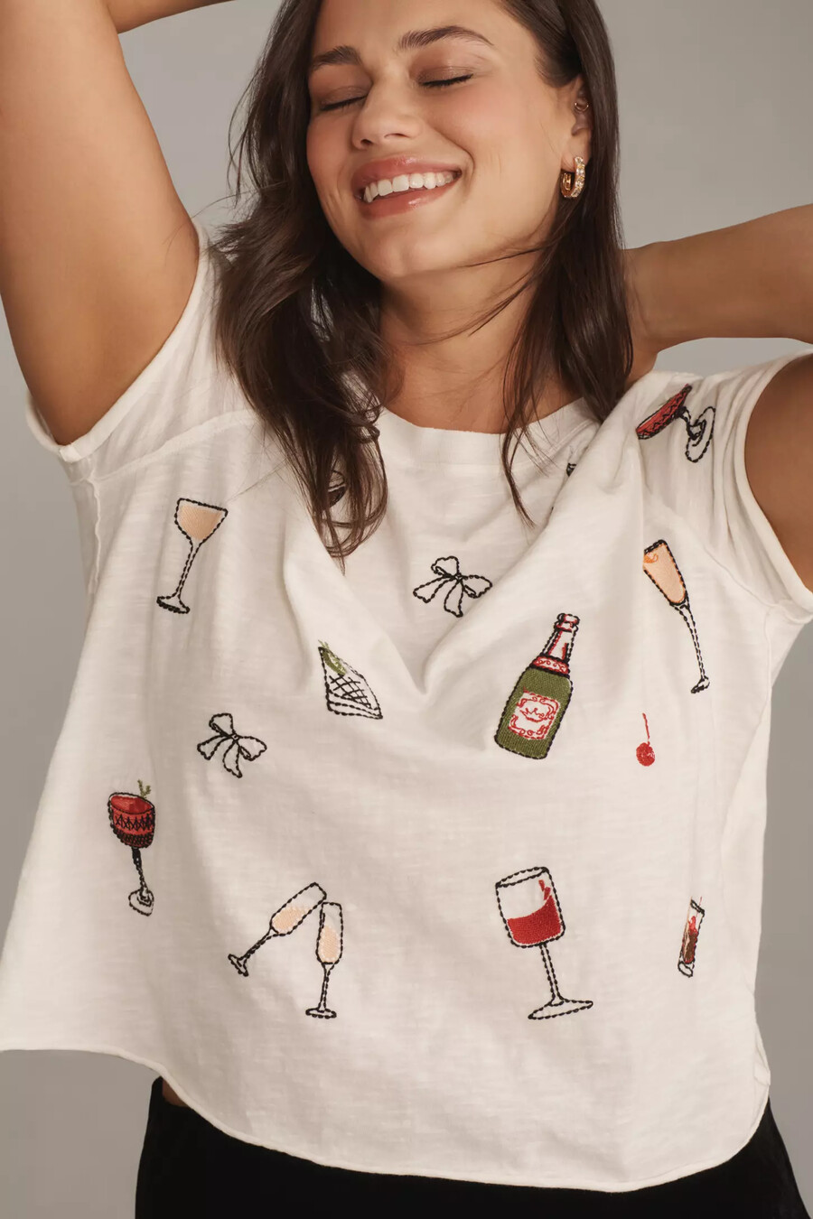 das caitlin boxy t-shirt von maeve stickerei-edition