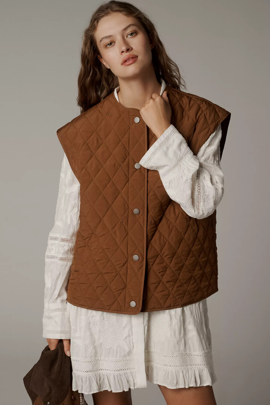 zweiteilige kunstwildlederjacke von anthropologie