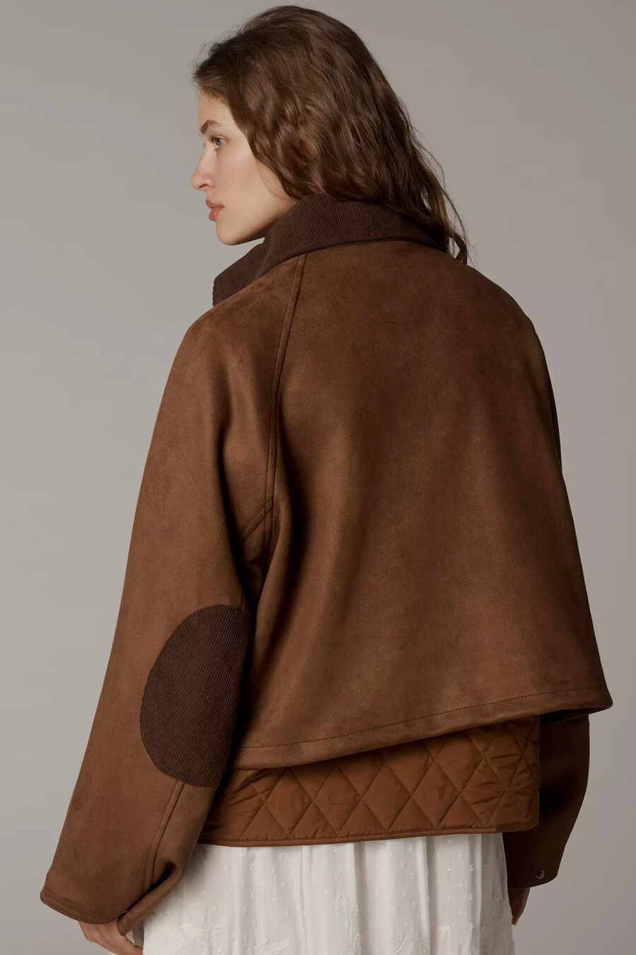 zweiteilige kunstwildlederjacke von anthropologie