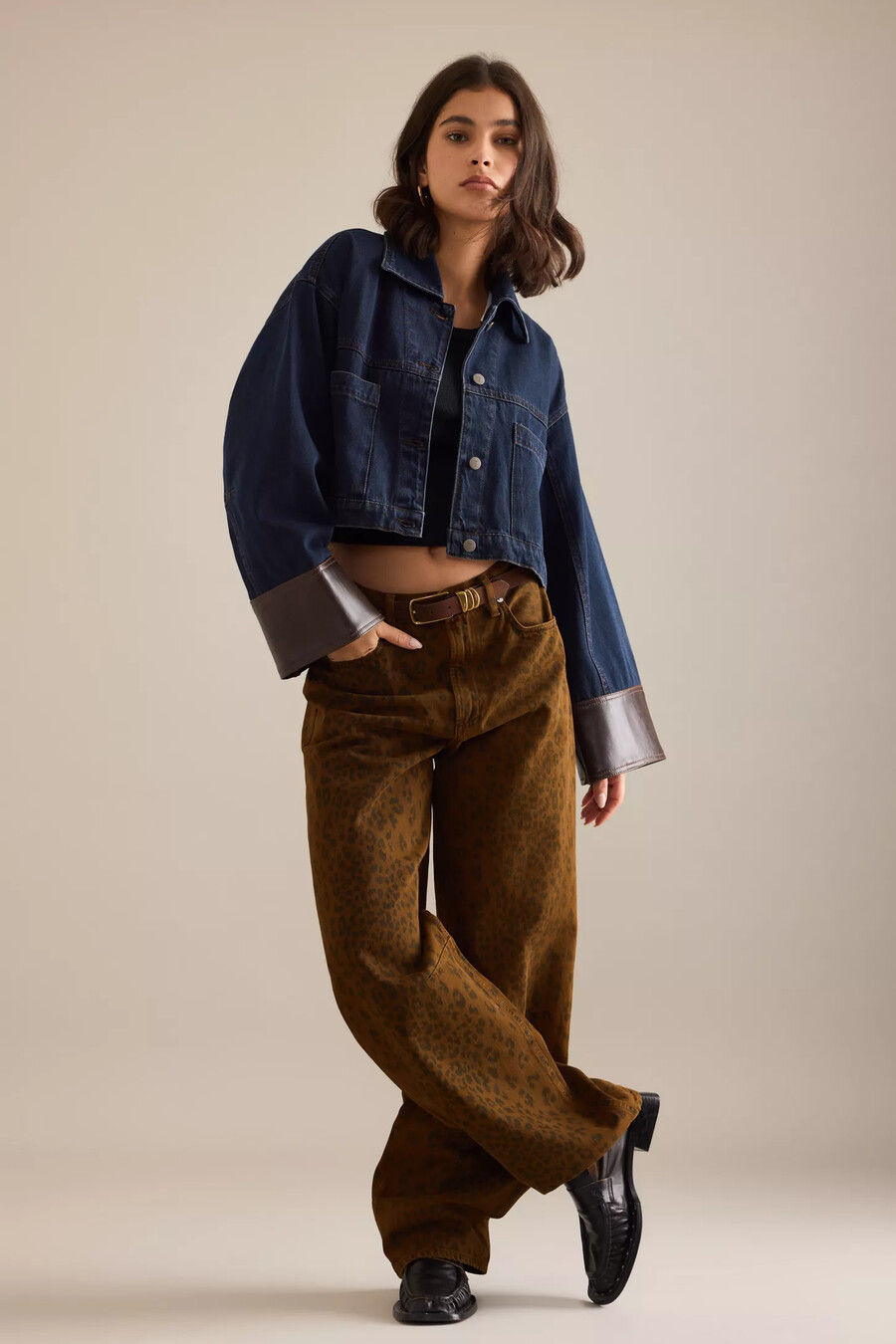 pilcro jeansjacke mit bündchen