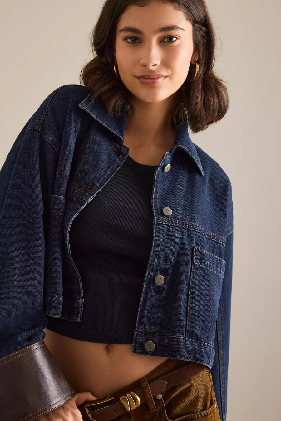 pilcro jeansjacke mit bündchen