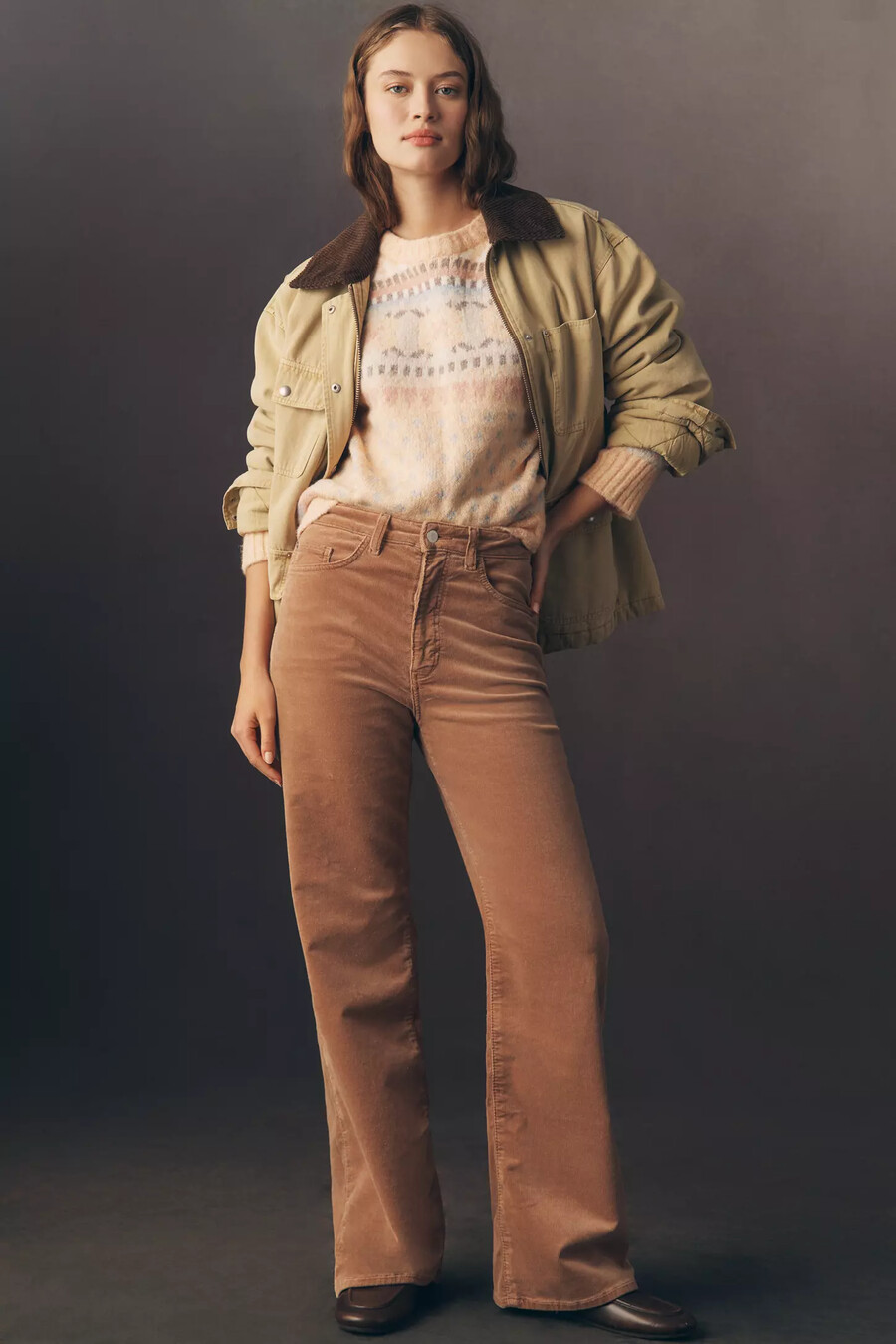 die austyn high-rise cuffed wide-leg jeans von pilcro