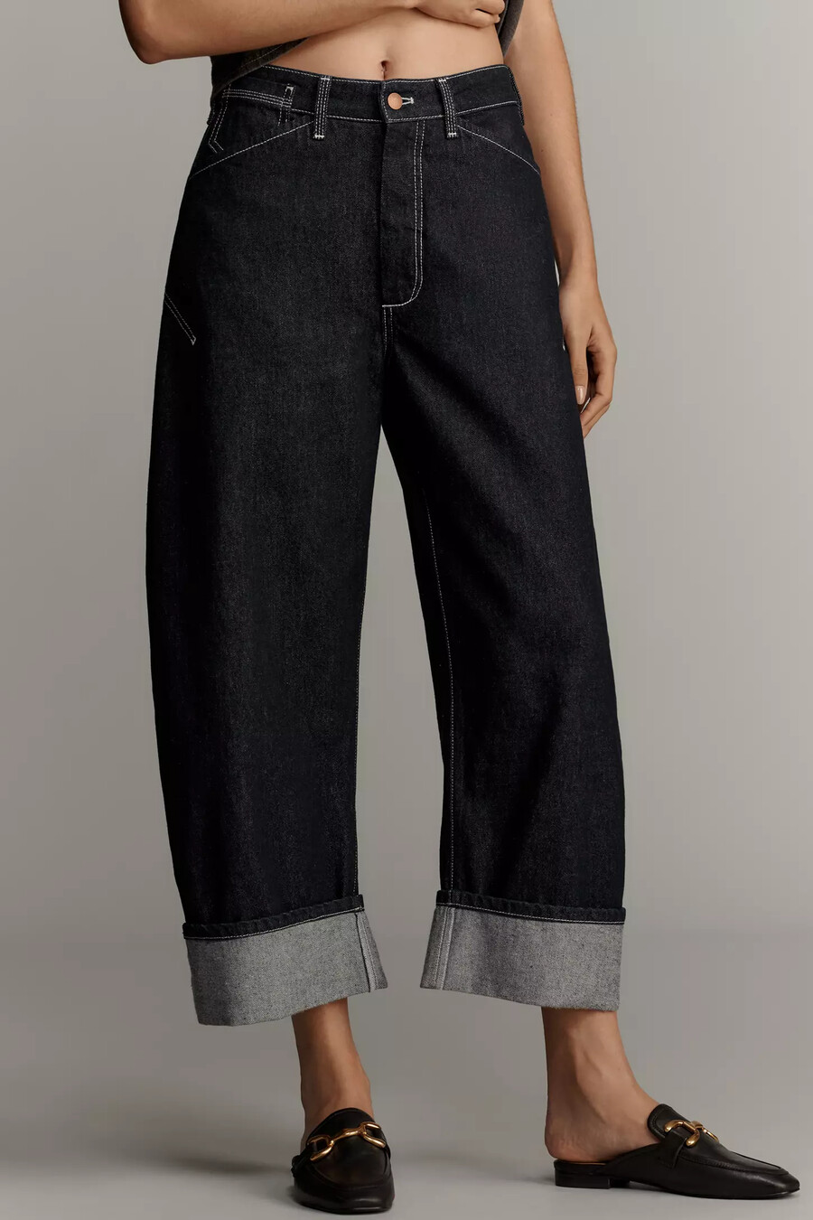 die kayden high-rise carpenter barrel jeans von pilcro