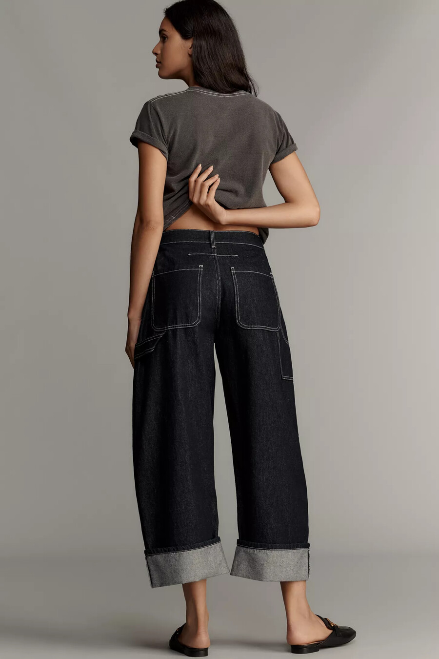die kayden high-rise carpenter barrel jeans von pilcro