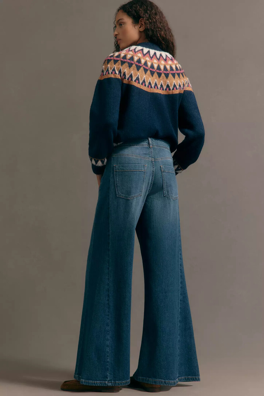 die adi mid-rise flare jeans von pilcro