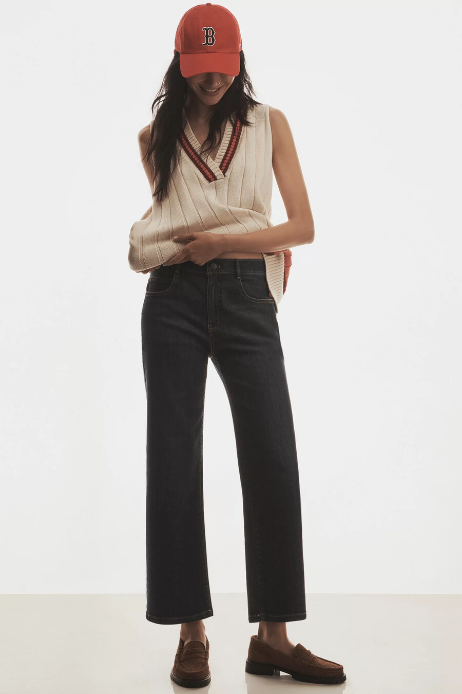 die edie mid-rise straight-leg jeans von pilcro
