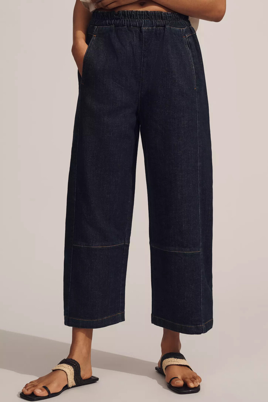 die izzie relaxed pull-on barrel jeans von pilcro