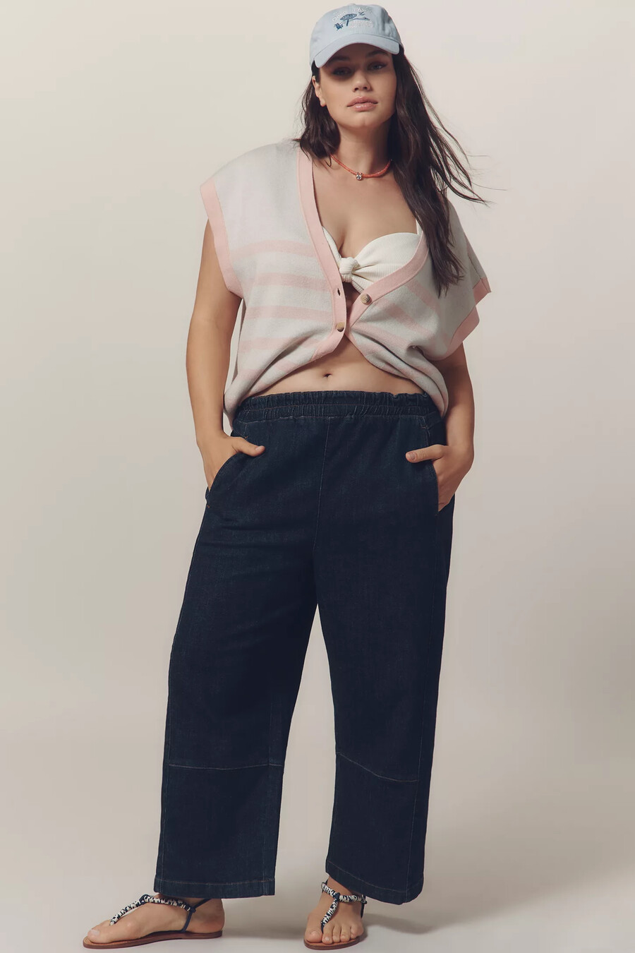 die izzie relaxed pull-on barrel jeans von pilcro