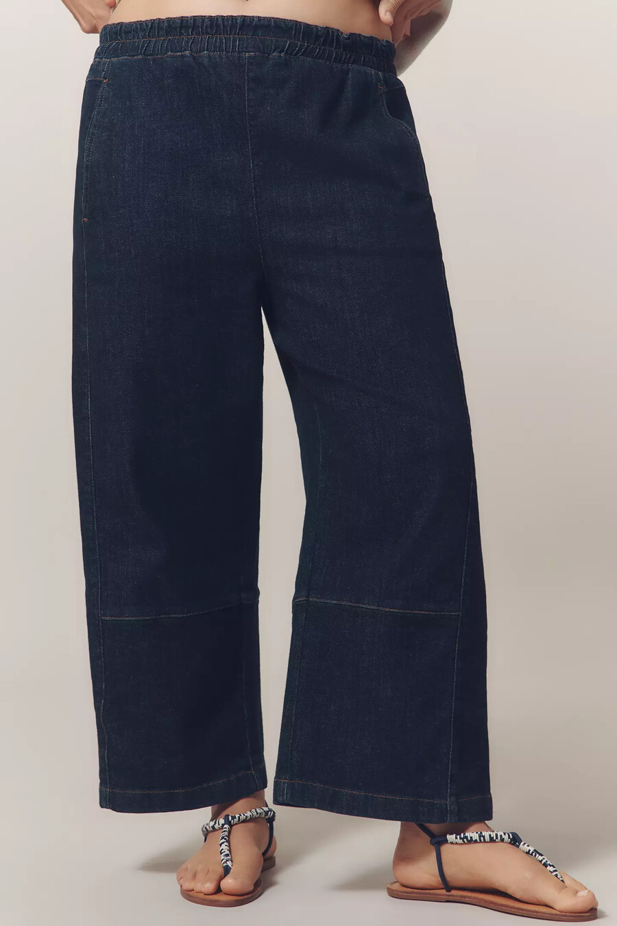 die izzie relaxed pull-on barrel jeans von pilcro