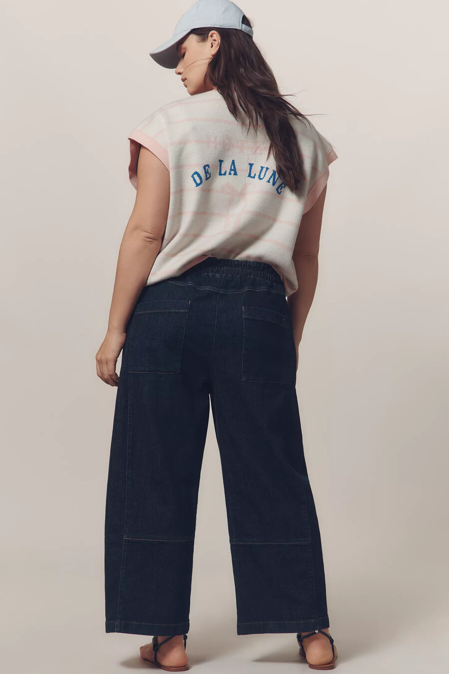 die izzie relaxed pull-on barrel jeans von pilcro
