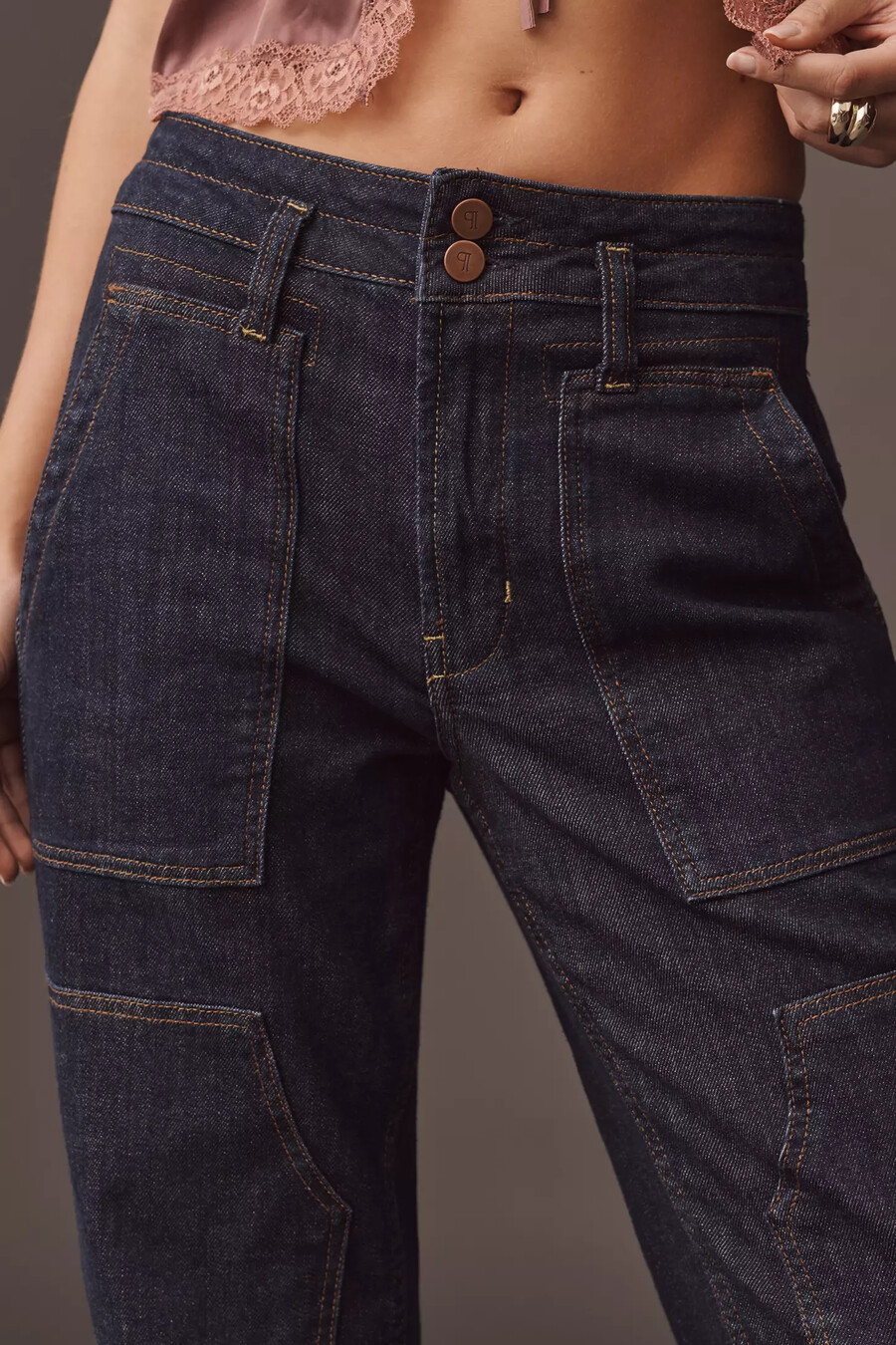 die wanderer mid-rise relaxed jeans von pilcro