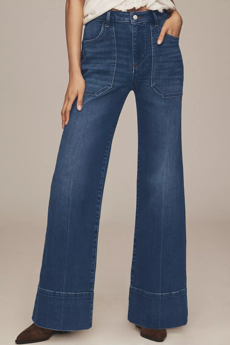 die rylan relaxed high-rise flare jeans von pilcro