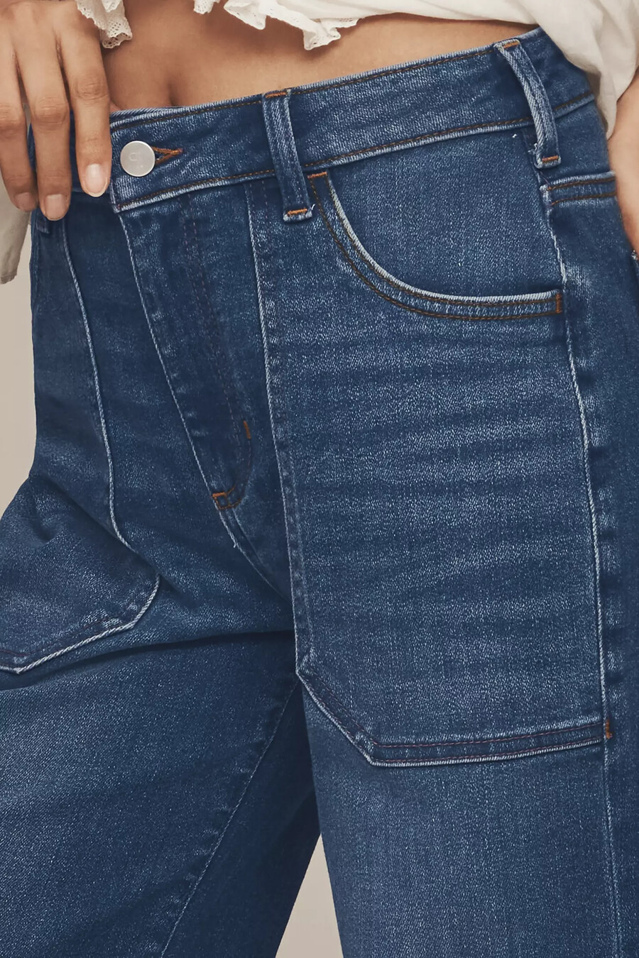 die rylan relaxed high-rise flare jeans von pilcro