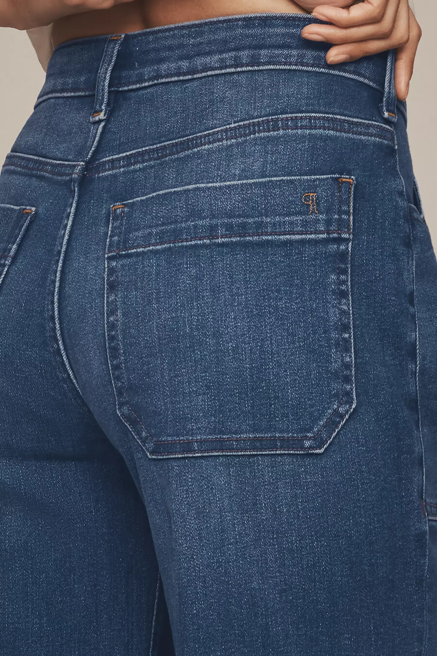 die rylan relaxed high-rise flare jeans von pilcro