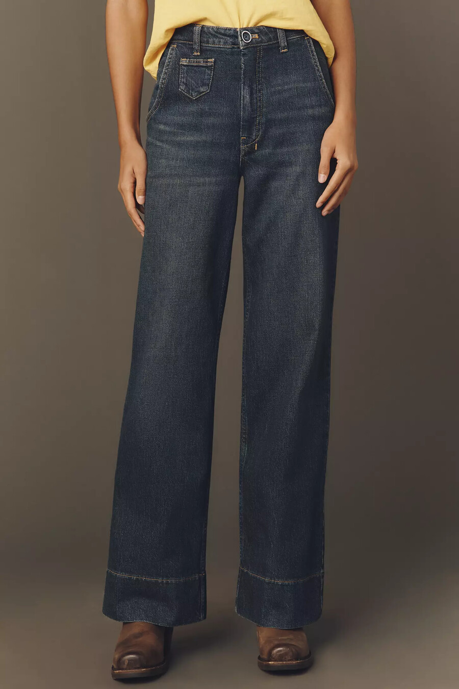 pilcro gilligan high-rise flare jeans
