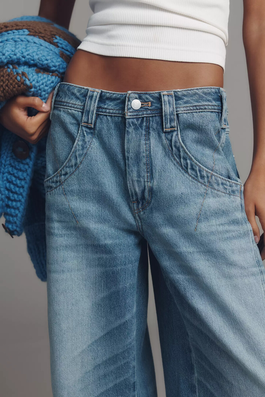 pilcro high-rise tapered jeans