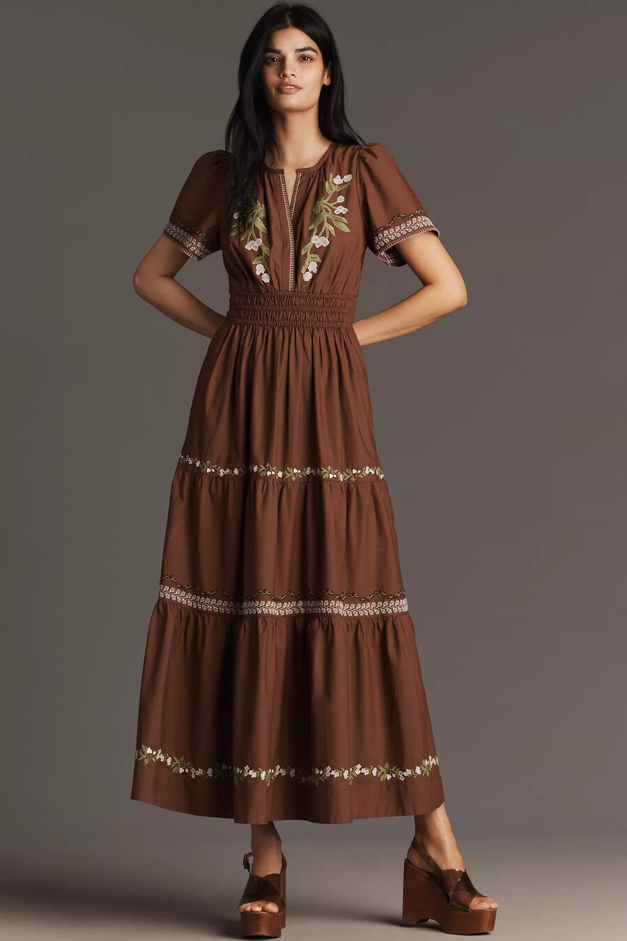 das bestickte maxikleid „somerset