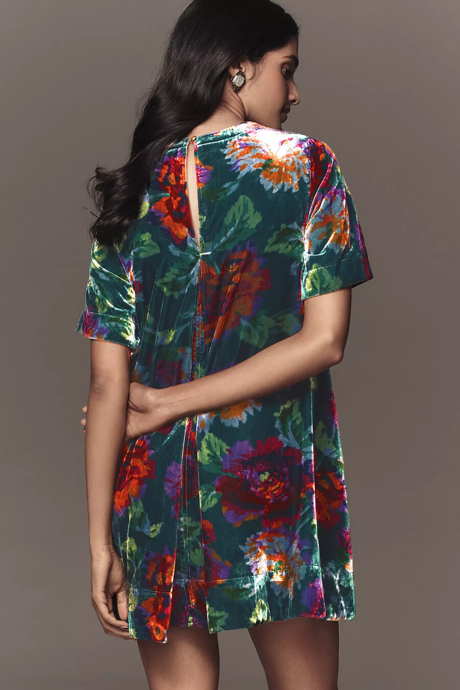 das emmy kurzarm-swing-minikleid von maeve velvet edition
