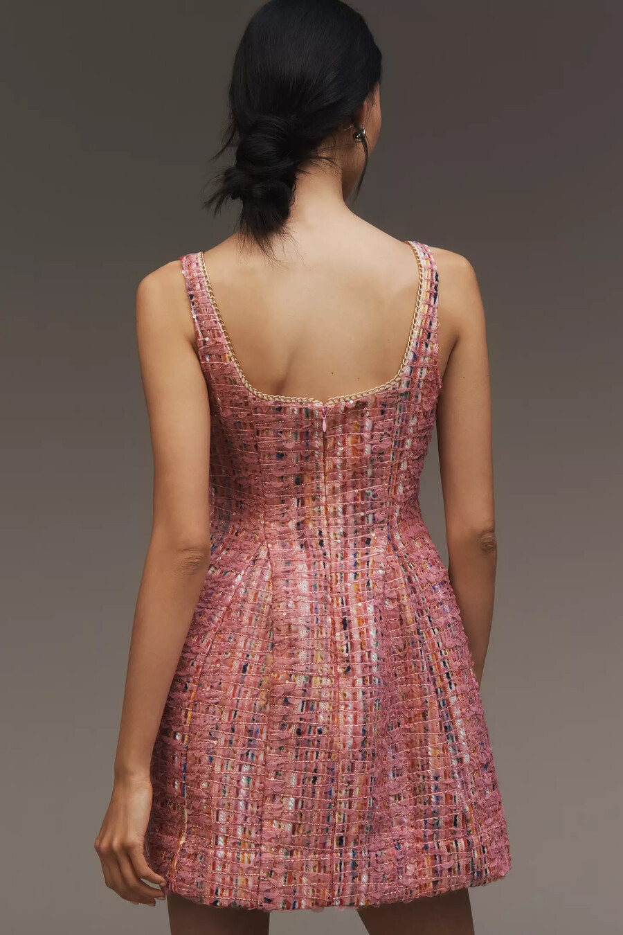 Ärmelloses tweed-minikleid „maeve in a-linie