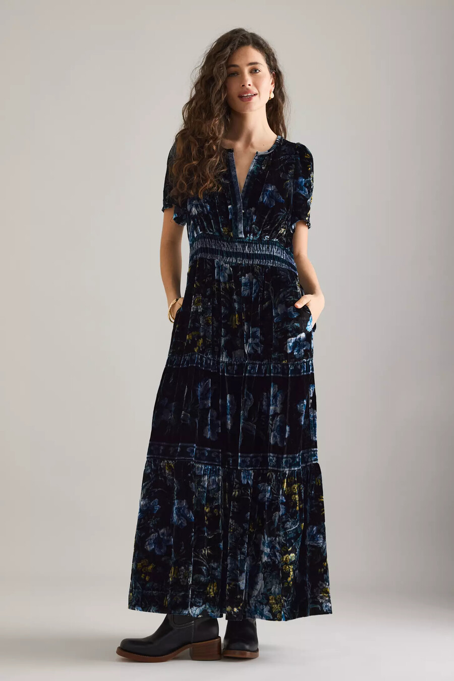 das somerset maxikleid samt-edition