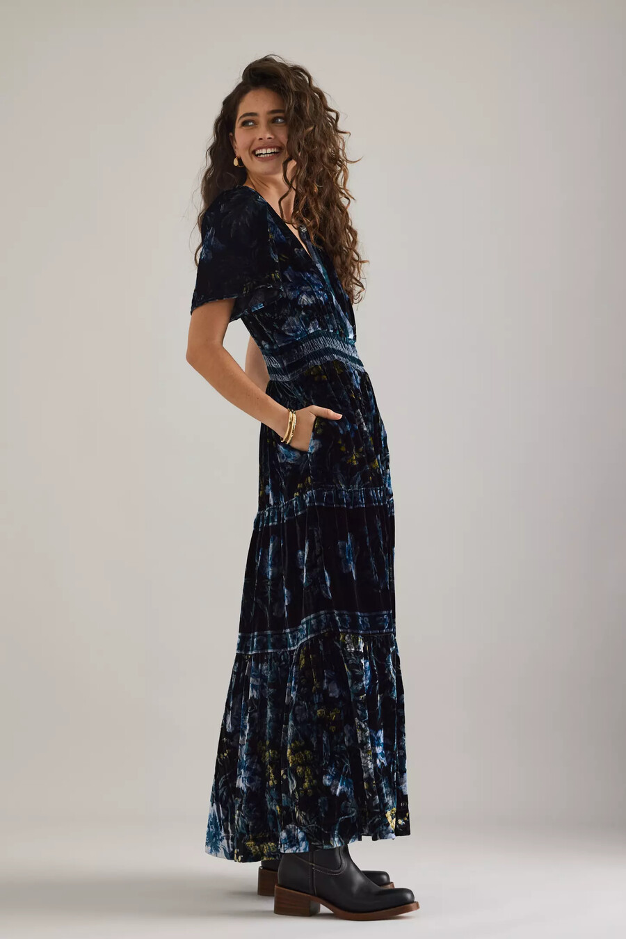 das somerset maxikleid samt-edition