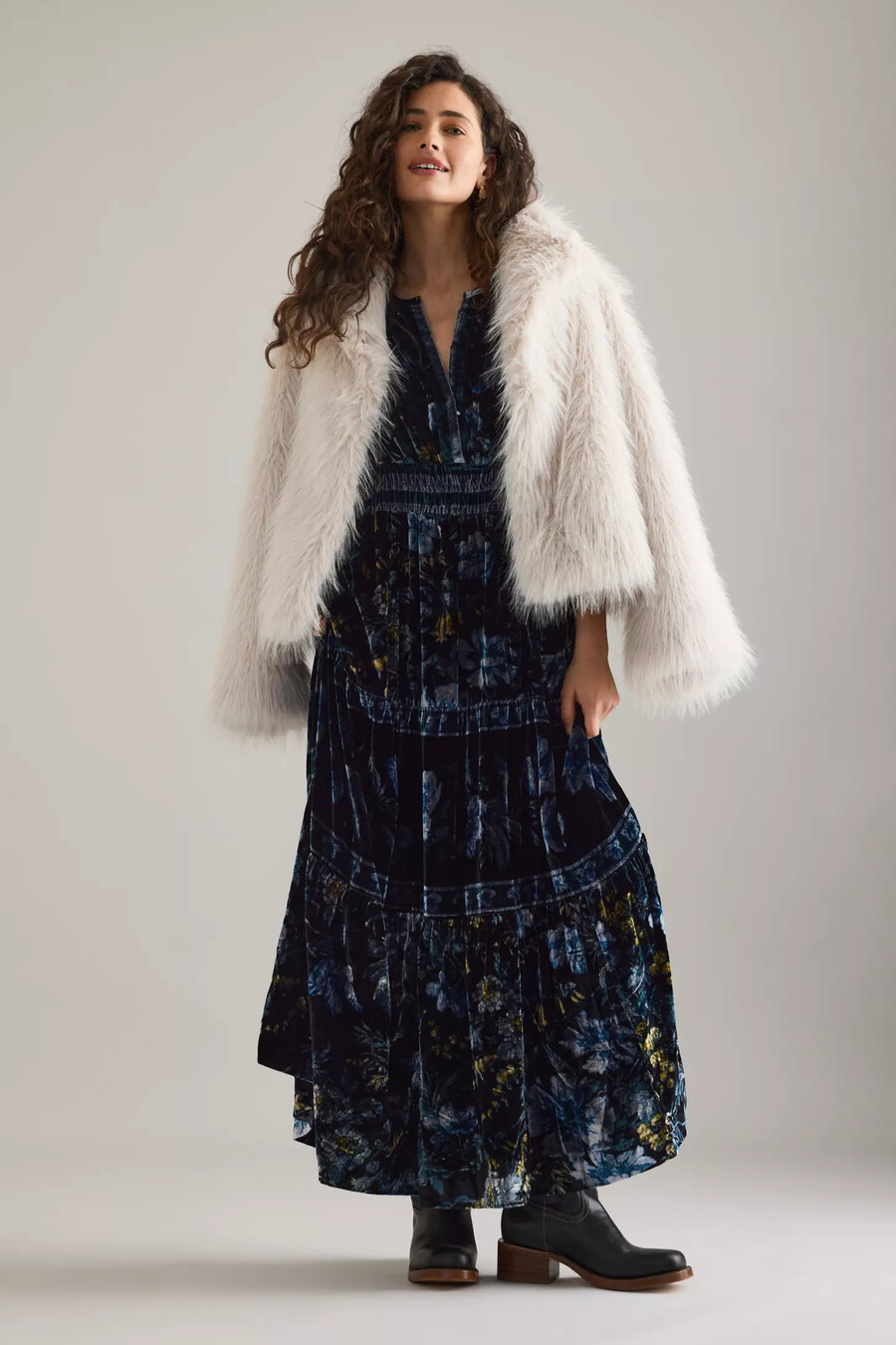 das somerset maxikleid samt-edition