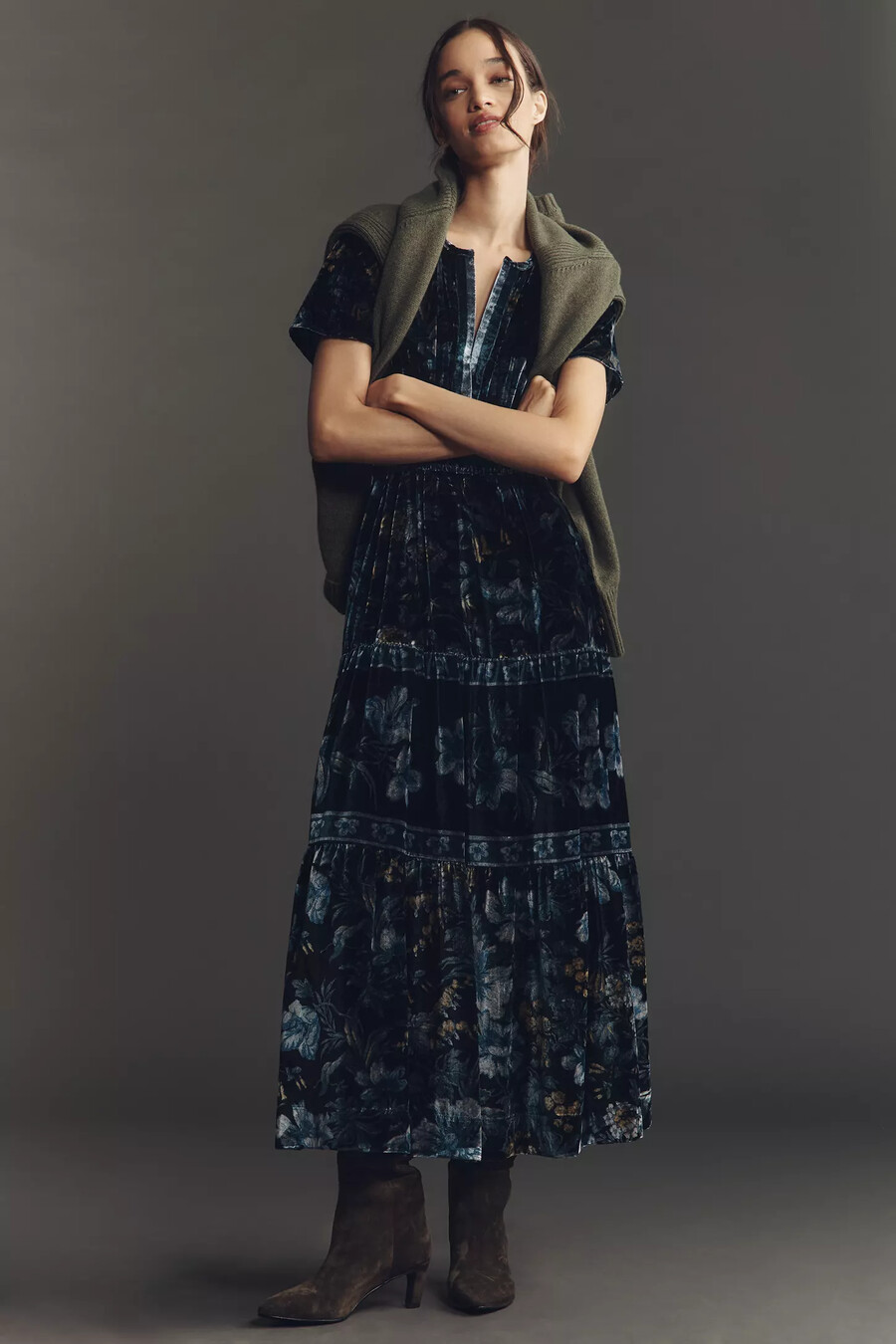 das somerset maxikleid samt-edition