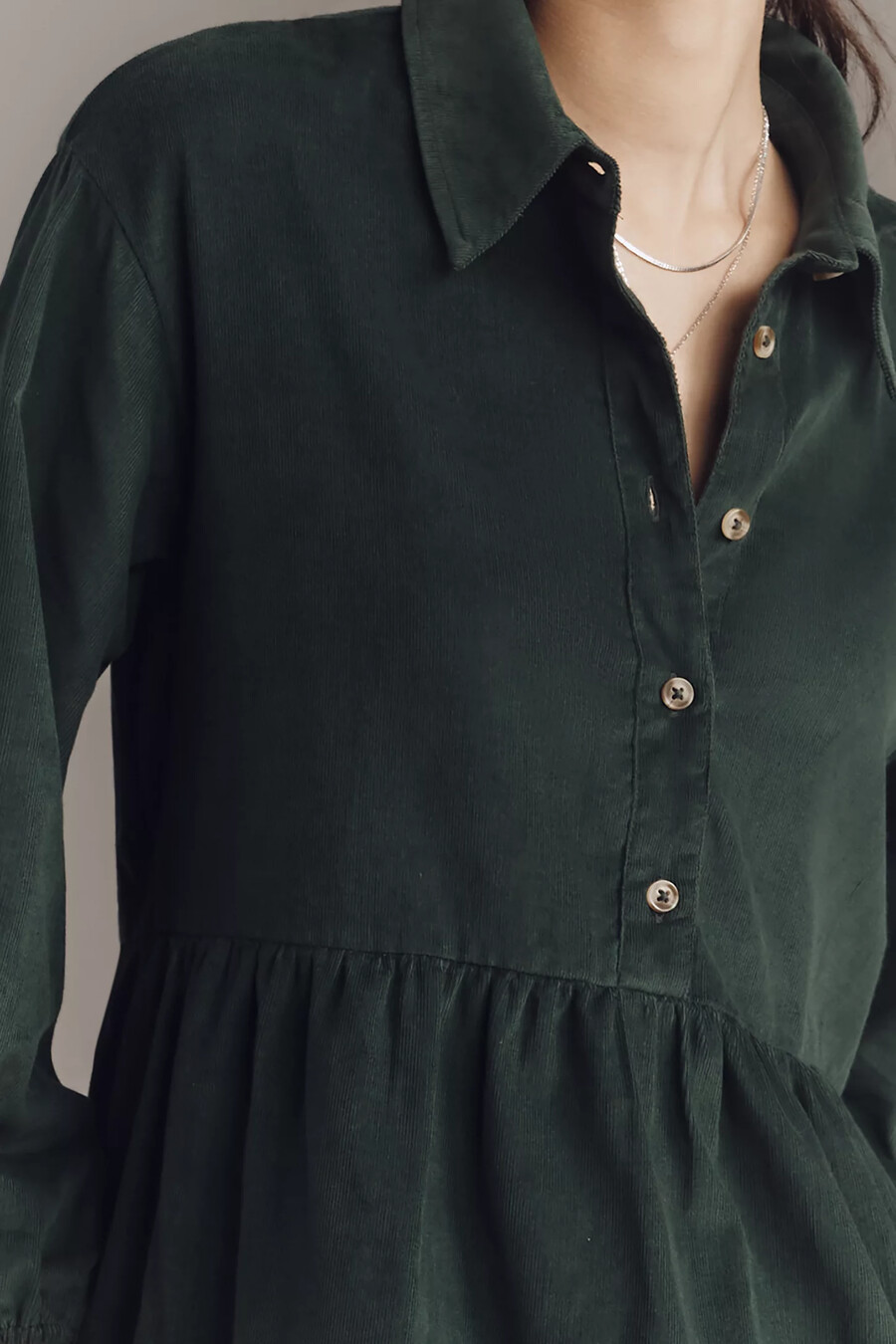 das bettina stufenhemdkleid von maeve mini corduroy edition